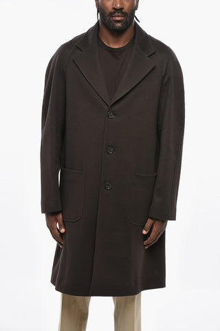 CC COLLECTION Virgin Wool Coat with Patch Pockets