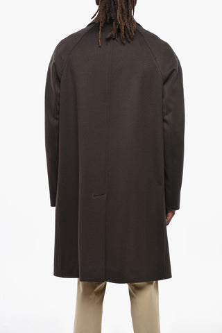CC COLLECTION Virgin Wool Coat with Patch Pockets
