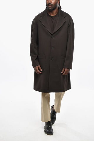 CC COLLECTION Virgin Wool Coat with Patch Pockets