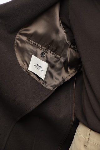 CC COLLECTION Virgin Wool Coat with Patch Pockets