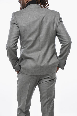 CC COLLECTION Anzug aus Schurwolle mit Pin-Check-Muster