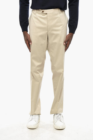 Stretch Cotton Trousers ACADEMY with Belt Loops