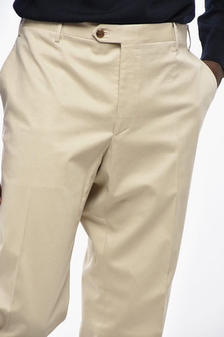 Stretch Cotton Trousers ACADEMY with Belt Loops