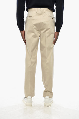 Stretch Cotton Trousers ACADEMY with Belt Loops