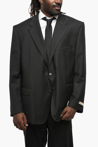 COLLECTION 버진 울 수트 마이크로 도트 패턴