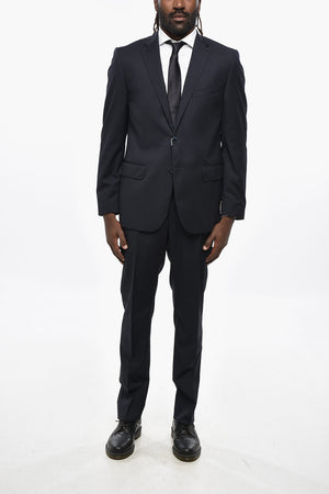 Abito 2 Bottoni in Lana Vergine Due Spacchi 