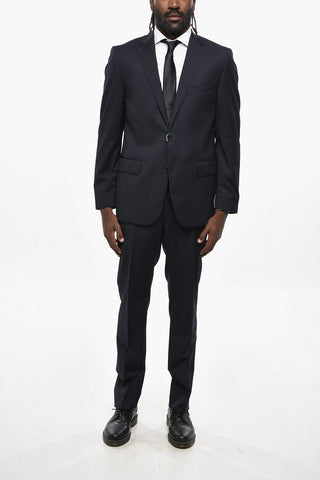 Abito 2 Bottoni in Lana Vergine Due Spacchi 