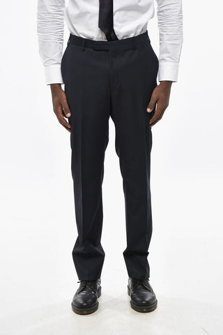 Abito 2 Bottoni in Lana Vergine Due Spacchi 