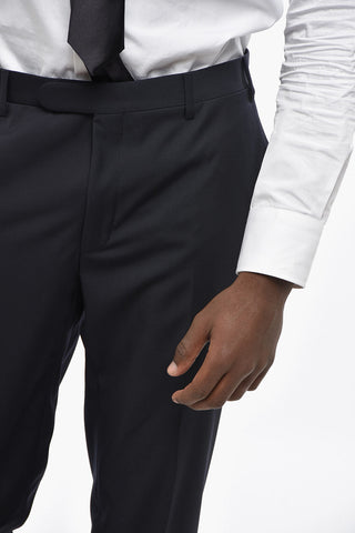 Abito 2 Bottoni in Lana Vergine Due Spacchi 