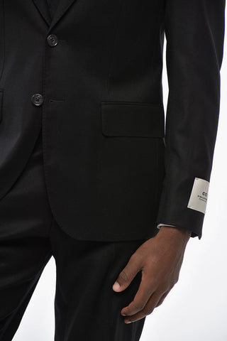 CC COLLECTION Anzug aus Schurwolle mit klassischem Revers