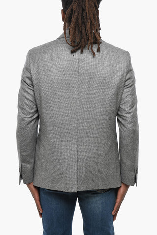 CC COLLECTION Blazer in Lana Vergine con Chest Piece Removibile