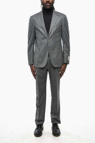CC COLLECTION Virgin Wool Suit with Notch Lapel