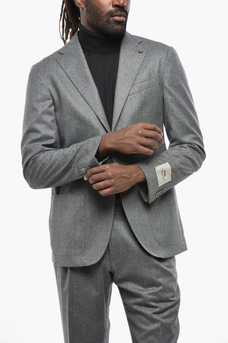 CC COLLECTION Virgin Wool Suit with Notch Lapel