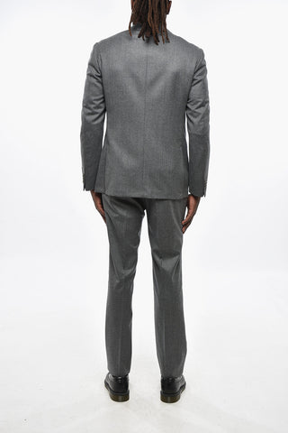 CC COLLECTION Virgin Wool Suit with Notch Lapel