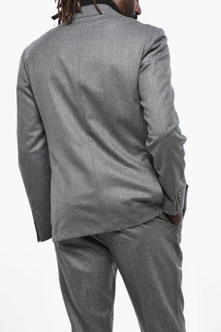 CC COLLECTION Virgin Wool Suit with Notch Lapel