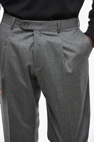 CC COLLECTION Virgin Wool Suit with Notch Lapel
