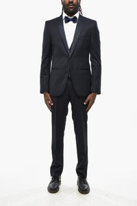Three-Piece Suit CERIMONIA with Virgin-Wool Waistcoat with Shawl Collar