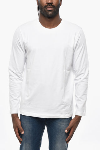 Long Sleeved Stretch Cotton T-Shirt