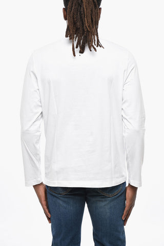 Long Sleeved Stretch Cotton T-Shirt