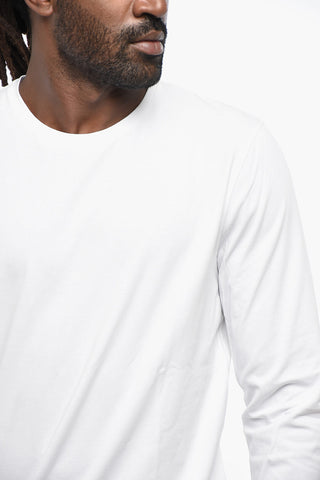 Long Sleeved Stretch Cotton T-Shirt