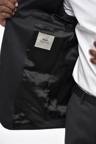 CC COLLECTION Virgin Wool Suit with Peak Lapel