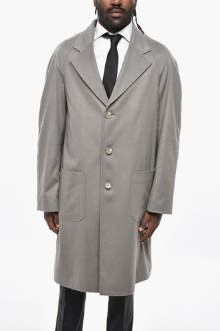 CC COLLECTION Wool Blend Coat with Patch Pockets