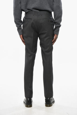 CC COLLECTION Virgin Wool Bird's Eye Suit with Classic Notch Lapel