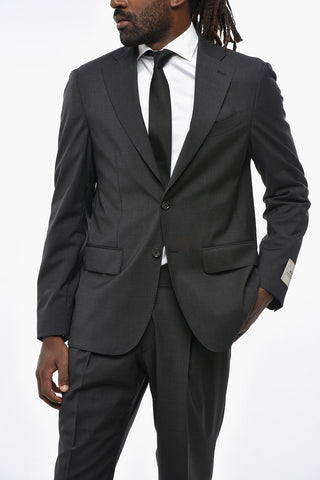 CC COLLECTION 슬림 핏 순모 스트레치 수트