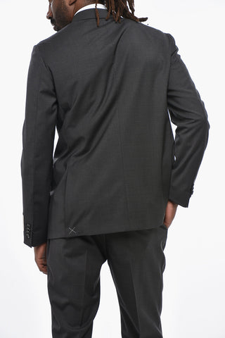 CC COLLECTION 슬림 핏 순모 스트레치 수트