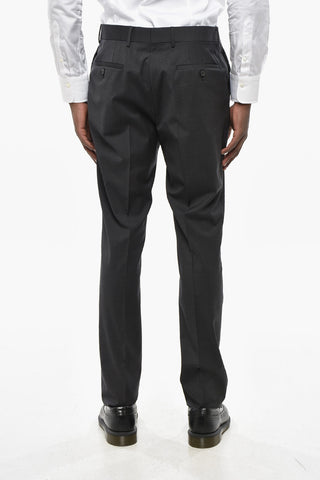 CC COLLECTION 슬림 핏 순모 스트레치 수트