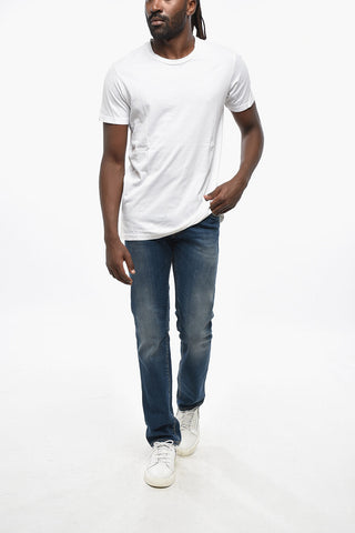 CIRCLE Solid Color Crew-neck T-Shirt