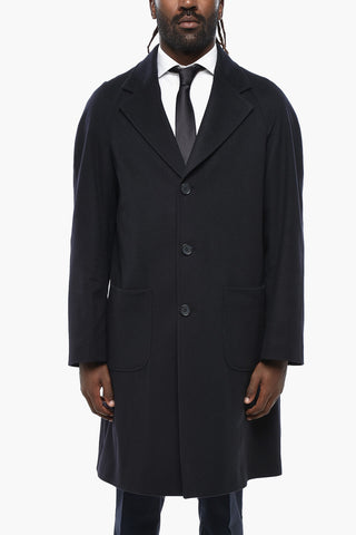 CC COLLECTION Cappotto Semi-foderato in Misto Lana con Tasche a Toppa