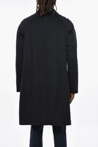 CC COLLECTION Cappotto Semi-foderato in Misto Lana con Tasche a Toppa