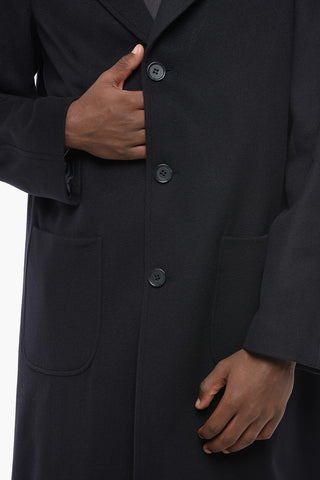 CC COLLECTION Cappotto Semi-foderato in Misto Lana con Tasche a Toppa