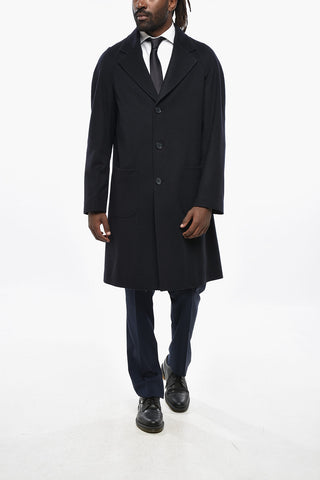 CC COLLECTION Cappotto Semi-foderato in Misto Lana con Tasche a Toppa