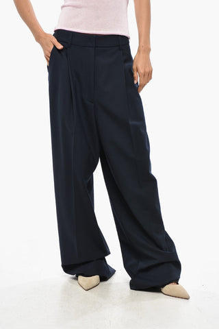 Mom Fit AXEL Pants with Front Pleat