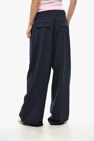 Mom Fit AXEL Pants with Front Pleat