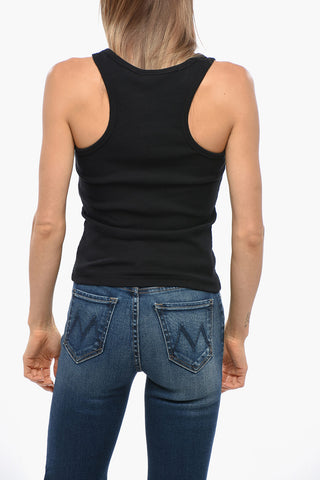 Tank Top a Costine con 4 Bottoni
