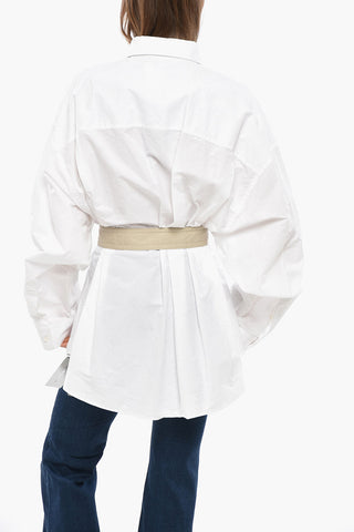 Poplin Blouse with Belt