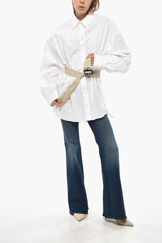 Poplin Blouse with Belt