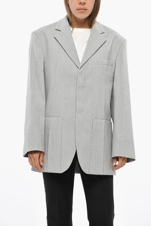 Slim-Fit-Blazer D'HOMME mit Abnähern