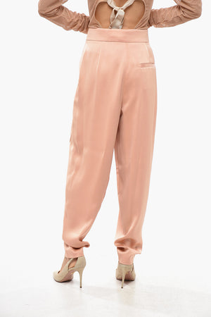 Satin-Hose mit verdecktem Verschluss