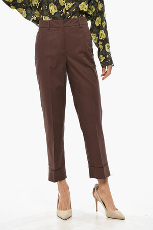 Chino-Hose aus Stretch-Baumwolle mit Umschlag