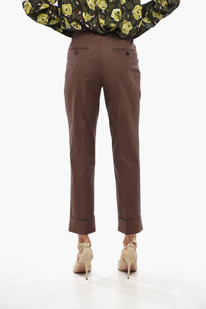 Chino-Hose aus Stretch-Baumwolle mit Umschlag