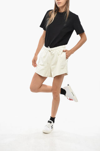 Shorts a Tinta Unita con Monogram Tono su Tono