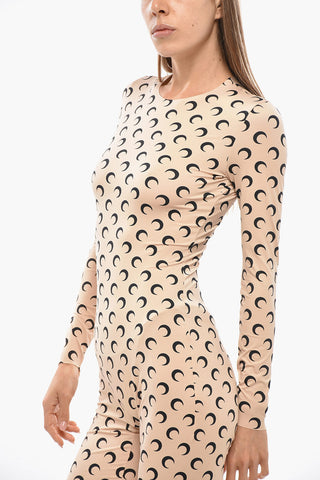 Stretch Fabric ALLOVER MOON Jumpsuit