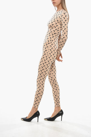 Stretch Fabric ALLOVER MOON Jumpsuit
