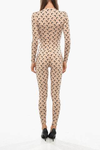 Stretch Fabric ALLOVER MOON Jumpsuit