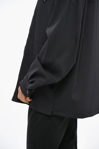 Sahariana Cotton Shirt with Concealed Buttons