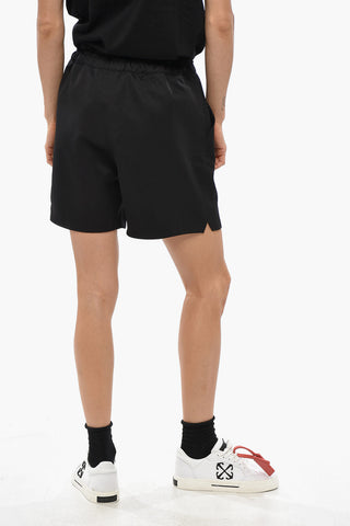 Unifarbene Shorts mit Gummibund